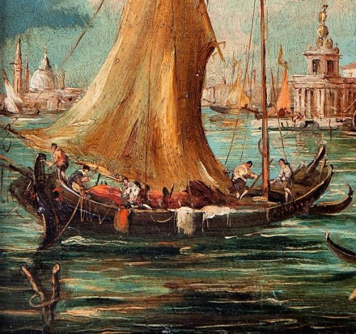 Napoléon III - Giuseppe Ponga (1856 - 1925) - Paire de vues de Venise